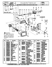 Poulan Pro 336 365 Chainsaw Parts List page 1