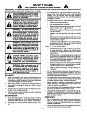 Husqvarna 1027STE Snow Blower Owners Manual, 2003,2004 page 2