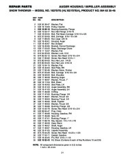 Husqvarna 1027STE Snow Blower Owners Manual, 2003,2004 page 21