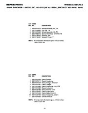 Husqvarna 1027STE Snow Blower Owners Manual, 2003,2004 page 31