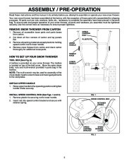 Husqvarna 1027STE Snow Blower Owners Manual, 2003,2004 page 5