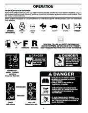 Husqvarna 1027STE Snow Blower Owners Manual, 2003,2004 page 8