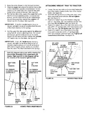  86.248463 Craftsman 46-inc 2 stage snow thrower tractor attachment Owners Manual page 13