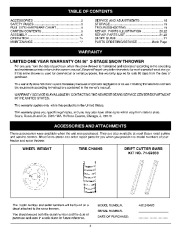  86.248463 Craftsman 46-inc 2 stage snow thrower tractor attachment Owners Manual page 2