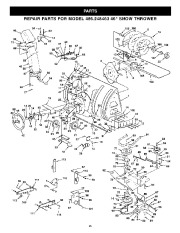  86.248463 Craftsman 46-inc 2 stage snow thrower tractor attachment Owners Manual page 20