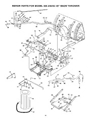  86.248463 Craftsman 46-inc 2 stage snow thrower tractor attachment Owners Manual page 22