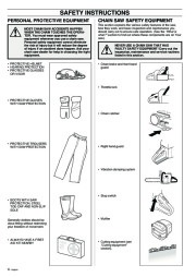 Husqvarna 357XP 359 Chainsaw Owners Manual, 2002,2003,2004,2005,2006 page 4