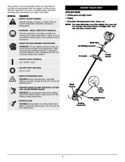 MTD Pro H70SS 4 Cycle Trimmer Lawn Mower Owners Manual page 3