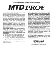 MTD Pro H70SS 4 Cycle Trimmer Lawn Mower Owners Manual page 8