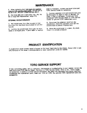 Toro 38025 1800 Power Curve Snowthrower Owners Manual, 1992, 1993 page 9