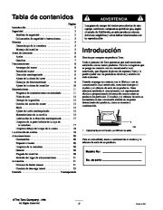 Toro 20022, 20023, 20025, 20027, 20029, 20061 Toro Recycler Mower, R-21S Manual del Propietario, 1999 page 2