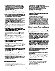 Toro 38053 824 Snowthrower Eiere Manual, 2000, 2001 page 4