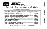 Toro Quick Reference Guide For Outdoor Cabinet Sprinkler Irrigation Owners Manual page 1