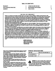 Murray 615000X30NB 15-Inch Electric Snow Blower Owners Manual page 2