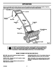 Murray 615000X30NB 15-Inch Electric Snow Blower Owners Manual page 6