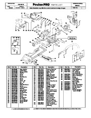 2008 Poulan Pro SM4018 Chainsaw Parts List page 1