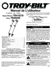 MTD Troy-Bilt TB415CS TB465SS 4 Cycle Trimmer Lawn Mower Owners Manual page 13