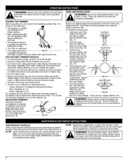 MTD Troy-Bilt TB415CS TB465SS 4 Cycle Trimmer Lawn Mower Owners Manual page 6