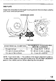 Honda HS55 Snow Blower Owners Manual page 14