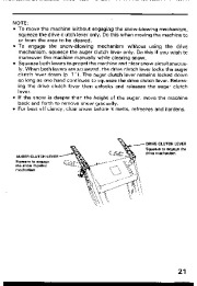 Honda HS55 Snow Blower Owners Manual page 22