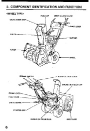 Honda HS55 Snow Blower Owners Manual page 7