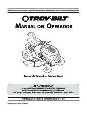 MTD Troy-Bilt Super Bronco Garder Tractor Lawn Mower Owners Manual page 33