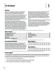 MTD 100 Push Lawn Mower Owners Manual page 2