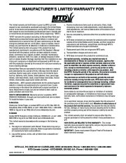 MTD 100 Push Lawn Mower Owners Manual page 20