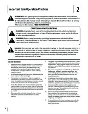 MTD 100 Push Lawn Mower Owners Manual page 3