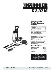 Kärcher K 3.97 M Quattro Electric Power High Pressure Washer Owners Manual page 1