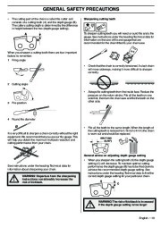 Husqvarna 345e 346XP 353 TrioBrake Chainsaw Owners Manual, 2001,2002,2003,2004,2005,2006,2007,2008,2009 page 13