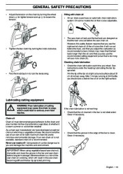 Husqvarna 345e 346XP 353 TrioBrake Chainsaw Owners Manual, 2001,2002,2003,2004,2005,2006,2007,2008,2009 page 15