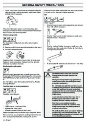 Husqvarna 345e 346XP 353 TrioBrake Chainsaw Owners Manual, 2001,2002,2003,2004,2005,2006,2007,2008,2009 page 16