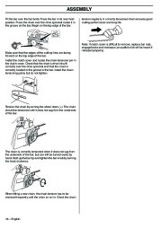 Husqvarna 345e 346XP 353 TrioBrake Chainsaw Owners Manual, 2001,2002,2003,2004,2005,2006,2007,2008,2009 page 18