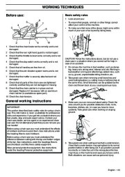 Husqvarna 345e 346XP 353 TrioBrake Chainsaw Owners Manual, 2001,2002,2003,2004,2005,2006,2007,2008,2009 page 23