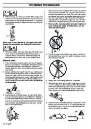 Husqvarna 345e 346XP 353 TrioBrake Chainsaw Owners Manual, 2001,2002,2003,2004,2005,2006,2007,2008,2009 page 24