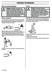 Husqvarna 345e 346XP 353 TrioBrake Chainsaw Owners Manual, 2001,2002,2003,2004,2005,2006,2007,2008,2009 page 30