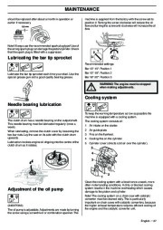 Husqvarna 345e 346XP 353 TrioBrake Chainsaw Owners Manual, 2001,2002,2003,2004,2005,2006,2007,2008,2009 page 37