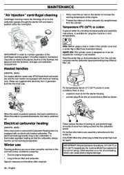 Husqvarna 345e 346XP 353 TrioBrake Chainsaw Owners Manual, 2001,2002,2003,2004,2005,2006,2007,2008,2009 page 38