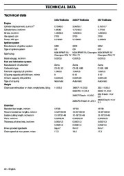 Husqvarna 345e 346XP 353 TrioBrake Chainsaw Owners Manual, 2001,2002,2003,2004,2005,2006,2007,2008,2009 page 40