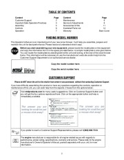 MTD 262 S235 S265 Snow Blower Owners Manual page 2