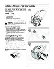 MTD 262 S235 S265 Snow Blower Owners Manual page 5