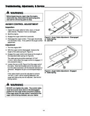 Simplicity 319M 319E 1694382 1694383 Single Stage Snow Blower Owners Manual page 18