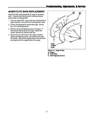 Simplicity 319M 319E 1694382 1694383 Single Stage Snow Blower Owners Manual page 21