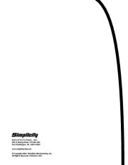 Simplicity 319M 319E 1694382 1694383 Single Stage Snow Blower Owners Manual page 4