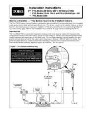 Toro Installation Instructions 3 4 PVB Models 220 03 220 13 80 0550 Sprinkler Irrigation Owners Manual page 1