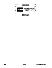 Toro 96889SL Rev A Service Manual Greensmaster 1000 1600 Preface Publication page 8