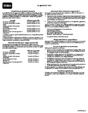 Toro 38651 Toro Power Max 1128 OXE Snowthrower Manuel des Propriétaires, 2008 page 31