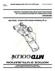 MTD GOld 500 Series 21 Inch Self Propelled Rotary Lawn Mower Owners Manual page 32