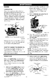  536.881400 Craftsman 21-Inch Snow Thrower Single Stage Auger Propelled Owners Manual page 16